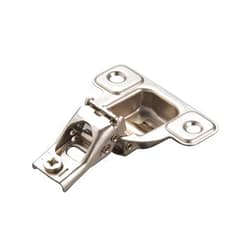 Salice E-Centra Nickel-Plated Metal 106-degree 1/2-inch Overlay Screw-on Face Frame Hinge with 2 Cams