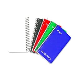Mead Memo Pads, 8 Pack, Lined College Ruled Paper, Pocket Notebook, Small Spiral Notebooks for Home Office Accessories, School Mini Note Pads, 60 Sheets, 5