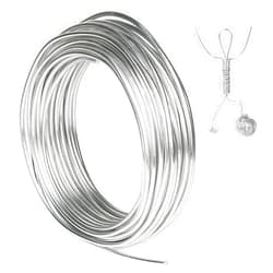 Tenn Well 9 Gauge Aluminum Craft Wire, 50 Feet 3mm Bendable Armature Wire for Sculpting, Jewelry Making, Doll Making, Crafting, Modelling, Bonsai Training