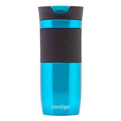Contigo Byron Snapseal Travel Mug, Stainless Steel Thermal mug, vacuum flask, leakproof tumbler, coffee mug with BPA free Easy-Clean Lid, 470 ml, Biscay Bay