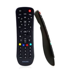 Philips Universal Remote Control, Universal TV Remote Replacement, Samsung TV Remote Control Universal, for Roku Remote Replacement, Vizio, LG, Sony, Apple TV, Smart TVs, 3 Device, Black, SRP9232D/27