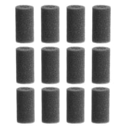 KINMINGZHU 12 Pieces Black Pre-Filter Sponge Foam Roll Accessories for Aquarium Fish Tank