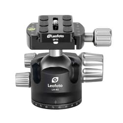 LEOFOTO LH-40 40mm Low Profile Ball Head Arca Compatible w Independent Pan Lock