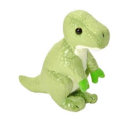 Wild Republic Pocketkins Eco T.Rex, Stuffed Animal, 5 Inches, Plush Toy, Made from Recycled Materials, Eco Friendly