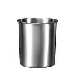 ZORGONS Stainless Steel Utensil Holder - Utensil Caddy, Weighted Base for Stability - Utensil Crock and Countertop Utensil Organizer, Stainless Steel Caddy