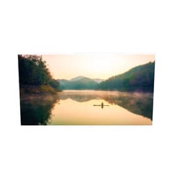 Trademark Fine Art Canvas Wall Art - Nguyen Tan Tuan 'Autumn At Ban Viet Lake' Wall Art for Living Room, Bedroom, or Office Décor