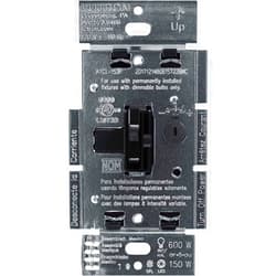 Lutron Ariadni/Toggler LED+ Dimmer Switch for Dimmable LED, Halogen and Incandescent Bulbs, 150 Watt, Single-Pole or 3-Way, AYCL-153P-BL, Black