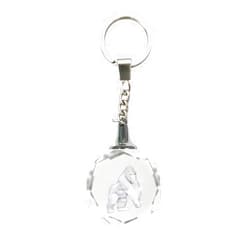 Deluxebase Crystal Silhouette Keychains - Gorilla from Crystal Glass Animal Keyring for Women, Men, Boys and Girls., Clear, M