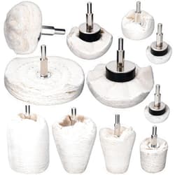 ZMCYNG Buffing Wheel for Drill, 11Pcs Wheel Polishing Kit Polishing Wheel for Drill with 0.25