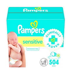 Pampers Sensitive Wipes - 504 Count