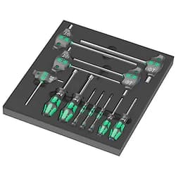 Wera 05150104001 9713 Foam Insert Hex Screwdriver Set 1, 12 Pieces