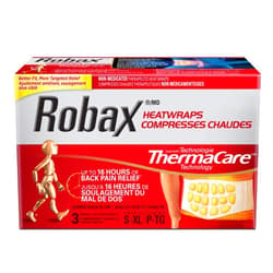 Robax Unknown Robax HeatWraps (3 Count), Thermacare Lower Back & Hip, S - XL, Non-Medicated Pain Therapy