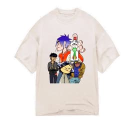 Gorillaz Unisex-Adult Cig Inky Octopus Spray Back T-Shirt