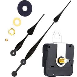 Hicarer High Torque Quartz Clock Movement Clock Replacement Mechanism with 12 Inch Long Spade Hands for DIY Clock (Black, Shaft Length 1-1/5 inches/ 31 mm Shaft Length)