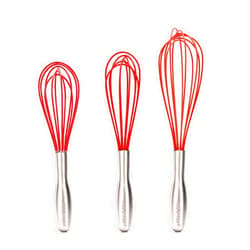 Jillmo Whisk, Silicone Whisk Set,3 pack(8.5