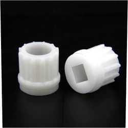 VOGOOPOI 2Pcs Meat Grinder Parts Plastic Sleeve Screw Gear fit Bork Vitek VT-1671, VT-1672, VT-1673, VT-1677