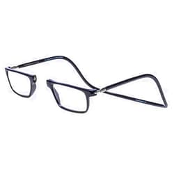 Clic Magnetic Reading Glasses for Men or Women, Computer Readers, Executive (M-XL, Black, 2.00 Magnification)
