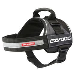 EzyDog Convert Trail-Ready Outdoor Adjustable Dog Harness - Perfect for Hiking, Walking, and Doubles as a Service Dog Vest - Superior Comfort Design with a Durable Traffic Handle (Small, Charcoal)