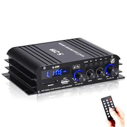 Suacopzar S299 Max 800W Bluetooth Home Audio Amplifier, RMS 40Wx4 4.1CH Bluetooth Power Amplifier with Active Subwoofer, Sound Audio System w/AUX, Headphone Jack, USB, SD, Remote Control - Suacopzar
