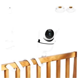 Mippko 27.5 inch Baby Monitor Mount Works for HelloBaby HB65 / HB6550 / HB6339 / HB6558 / HB66 / HB248,ANMEATE SM935E/SM650,Bonoch,ChildsFarm Baby Monitor,Flexible Twist Arm Without Tools Driling