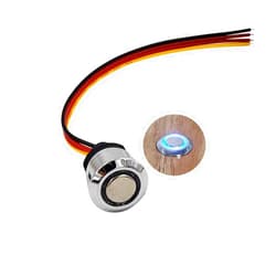 HAMRVL Led Dimmer Switch DC 12V Touch Switch On/Off Dimmer Stepless Dimming Switches as 5-24V LED Lights Strip Brightness Controller Suitable for 17mm/0.67in Mounting Hole(Touch dimmer A)