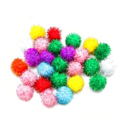 Creativity Street Glitter Poms 33Mm X 40-Piece Assorted