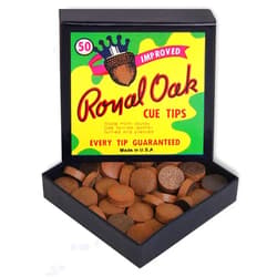 Tweeten Royal Oak Billiard Pool Cue Tips - 1 Box - 50 Tips - Choose Your Size