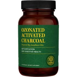 Global Healing Center Global Healing Ozonated Activated Charcoal Powder - Advanced Digestive Detox That Adsorbs Internal Unwanted Compounds - Helps Relieve Occasional Gas Discomfort - 60 Activated Charcoal Pills