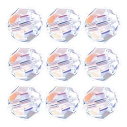 LONGWIN 84pcs AB Crystal Round Beads - LONGWIN 8mm Vertical Hole Adabele Austrian Glass Round Ball Pendants Beads Charms for DIY Project Earring, Necklaces, Bracelets, Jewelry Making