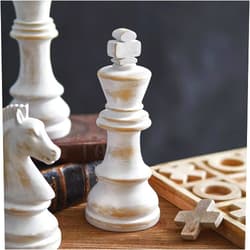 CTW Home Collection Colonial Tin Works Chess Sculpture King, 10-inch Height, Resin, Home, Home Décor