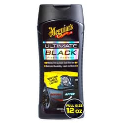 Meguiar's Ultimate Black Plastic Restorer - Restores Black Plastic & Faded Trim Pieces While Adding Durability & UV Protection - 12 Oz