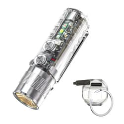 RovyVon Aurora A28 2nd USB-C EDC Flashlight, 6500K Cool White Max 1000 Lumen, 850mAh Rechargeable Small Flashlight, with Red/White/ 365nm Sidelights, Momentary On, Ideal Flashlight for Camping