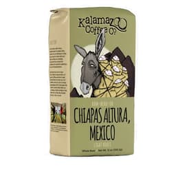 KALAMAZOO COFFEE COMPANY Mexican Chiapas Whole Bean Coffee - Bam-Bean-Oh Light Roast | 12oz Bag (1 Pack)