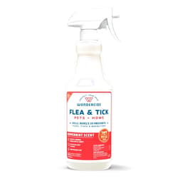 Wondercide - Flea, Tick & Mosquito Spray for Dogs, Cats, and Home - Flea and Tick Killer, Control, Prevention, Treatment - with Natural Essential Oils - Pet and Family Safe - Peppermint 32 oz