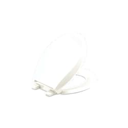 KOHLER 4639-RL-96 Cachet ReadyLatch Quiet-Close Round Toilet Seat, Soft Close Lid, Round Toilet Seat, Biscuit