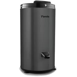 Panda 3200 RPM Portable Spin Dryer – 22lbs Capacity, Stainless Steel Drum & Outer Case, 110V – Sleek Dark Gray