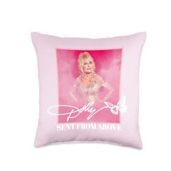 Dolly Parton Sent From Above Throw Pillow