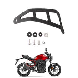 MOTO4U Motorcycle Exhaust Hanger Bracket with Screws Powder Coated Black for CB300R 2018 2019 2020