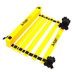 Crown Sporting Goods Fleetfoot Speed & Agility Training Ladder – 6, 10, 16, or 20 Rung Rope Equipment for Athletic Footwork & Sports Drills