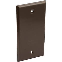 BELL Hubbell-Bell 5173-2 Blank Weatherproof Single Gang Device Mount Cover, Bronze