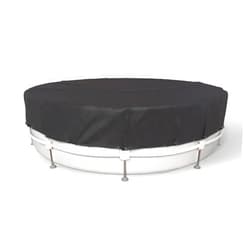 Birodeko 15FT Round Pool Cover, Stock Tank Pool Cover Protector with Pool Cover Accessories, Round Hot Tub Cover Ideal for Waterproof and Dustproof
