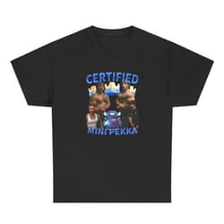 Varsity Mart Certified Mini Pekka Tren T Shirt Funny Ironic Gym Pump Cover Joke Humor Meme Tee