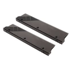 Sxhlseller Aluminum Alloy DDR Memory Heatsink, MEO PMOAB H Cooler DDR Heatsink, Replacement Computer Memory Water Cooling Heatsink for DDR5 Memory, 2Pcs (Black)