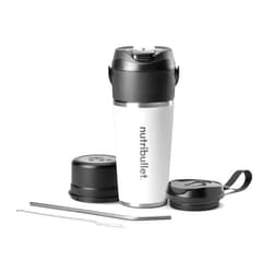 nutribullet Flip Portable Blender with Insulated Cup, White, NBPB50350AW