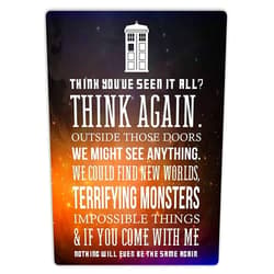 Rupert Gibsona Doctor Who Quote Art Decor Tin Sign Home House Coffee Beer Drink Bar 8 x 12 Inch