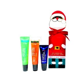Bath & Body Works C.O. Bigelow Lip Ritual Trio - Mentha Lip Shine, Mentha Pink Lip Tint, My Favorite Night Balm Gift Set in a Decorative Christmas Gift Box