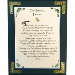 Peter Townsend's Irish Collection The Serenity Prayer (Full Version) - 8x10 with Green Matting