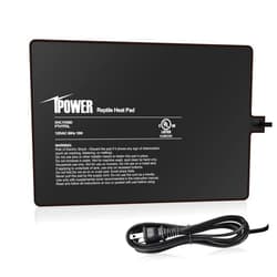 iPower Reptile Heat Pad 8 by12 Inch Under Tank Terrarium Warmer 16W Heating Mat for Turtle, Lizard, Frog, Snake, Hermit Crab and Other Small Animals