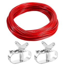 TECARATE Pool Cover Cable and Winch - 150CW Heavy-Duty Pool Cover Cable with 2 Ratchet for Securing Above Ground Swimming Pool Covers