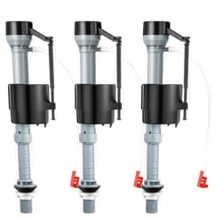 Saillong 3 Pack Toilet Fill Valve Replacement, Height Adjustable Universal Toilet Tank Flusher Replacement Kit, Leak-Proof Easy Install Fill Valve Repair Kit